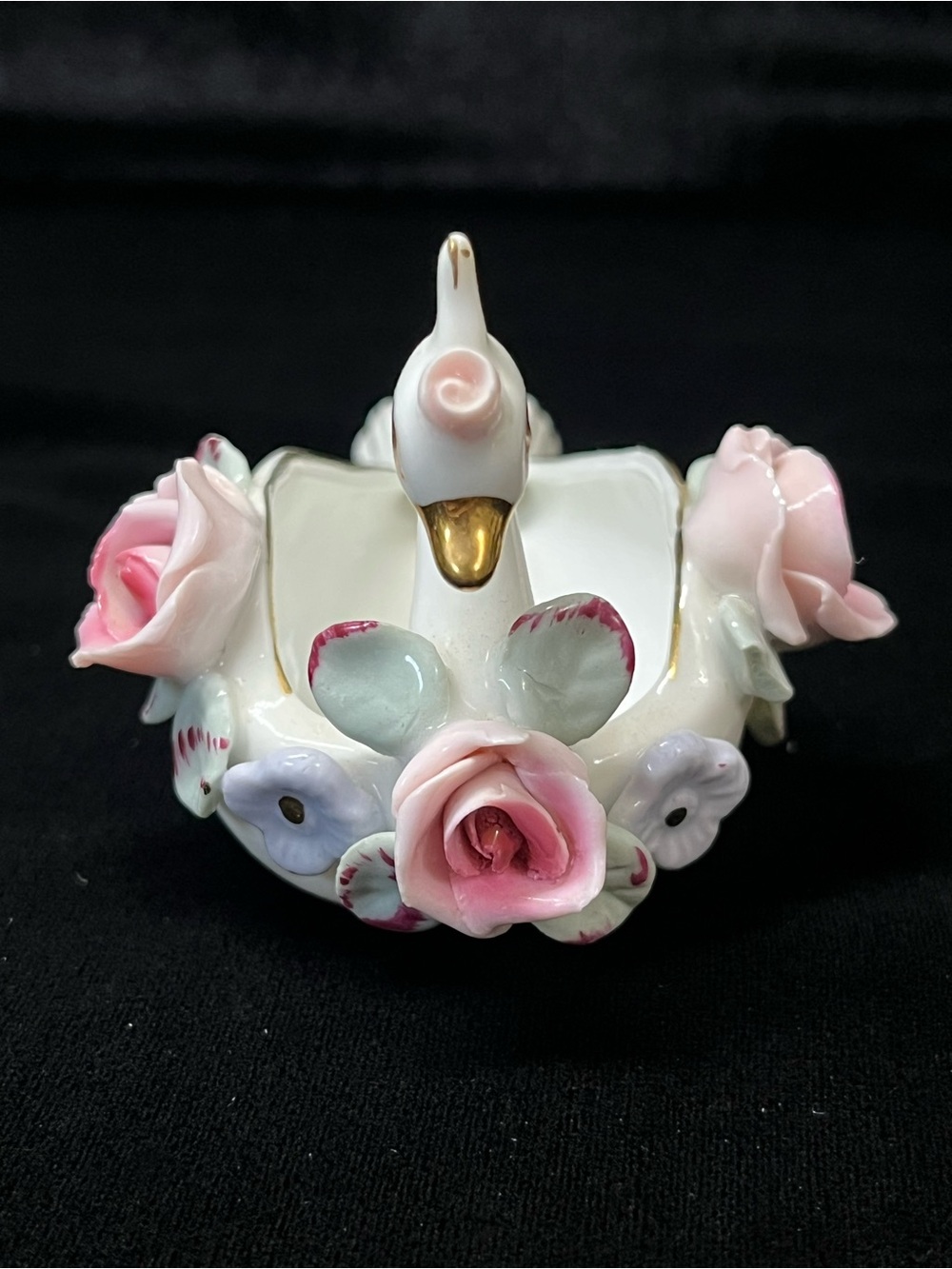 Vintage Lefton China Swan Trinket Dishes - Full Set, Hand-Painted (1950s) - Picture 8 of 15